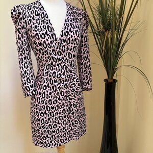 Maje Ripanta Leopard Print Dress, NWT
